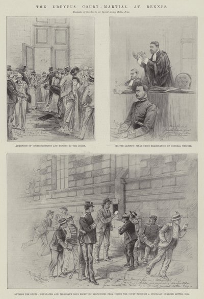 The Dreyfus Court-Martial at Rennes by Melton Prior
